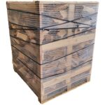 Kaminholz 25 cm Gestapelt und Trocken 160 cm x 125 cm x 125 cm