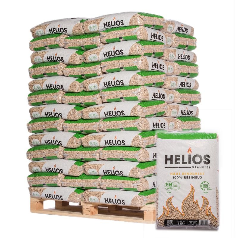 Pellet Helios – Palette Mit 65 Säcken Zu 15 Kg Pellet Helios – Palette Mit 65 Säcken Zu 15 Kg